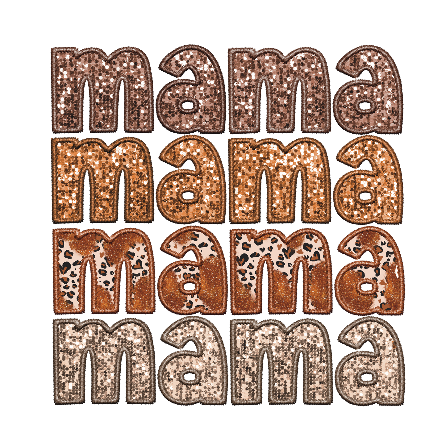 Mama - Faux sequins